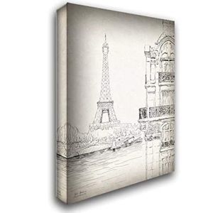 Paris Eiffel Tower Giclee Canvas Art Print